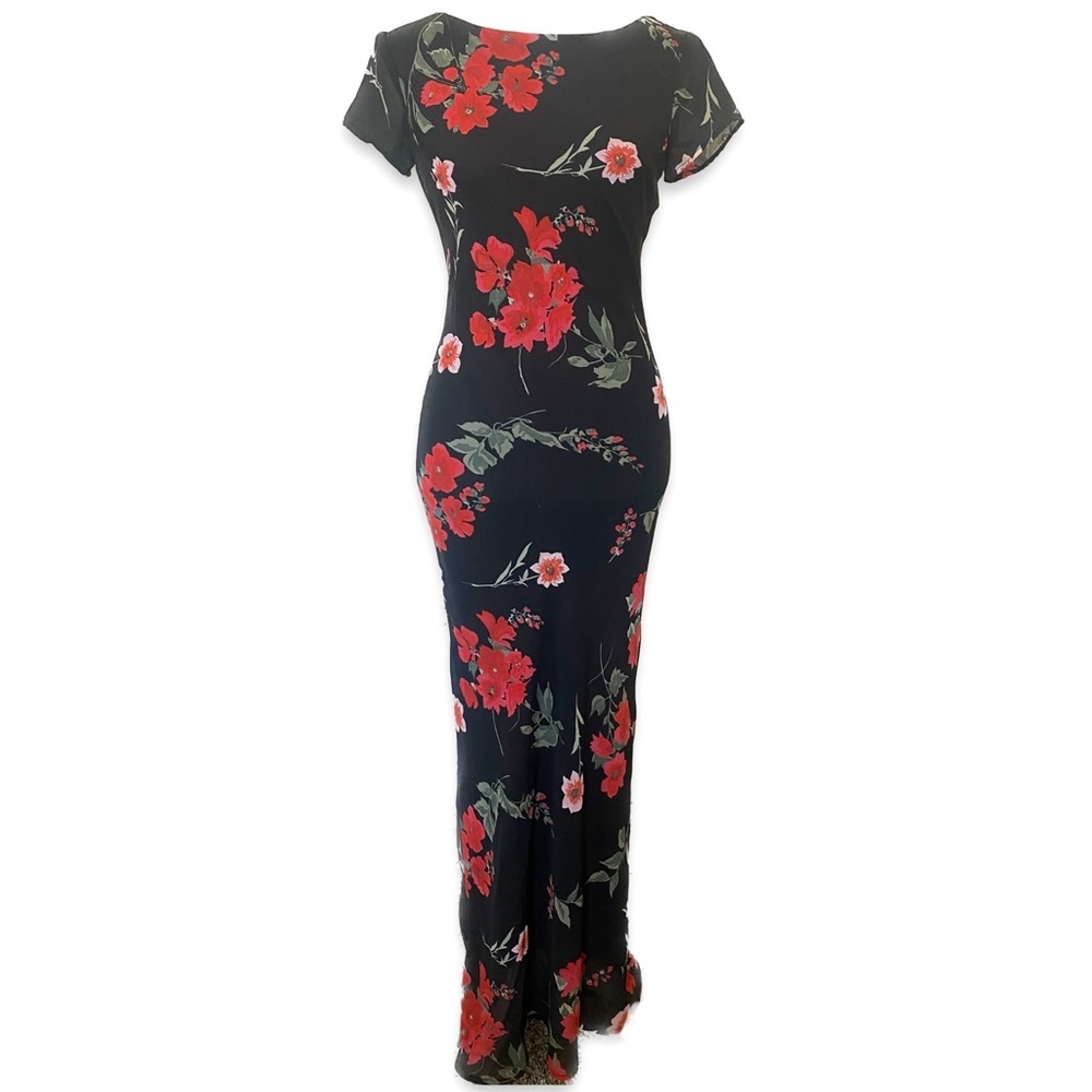 Vintage 90s Floral Maxi Dress